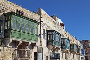 Maltese windows Valletta 